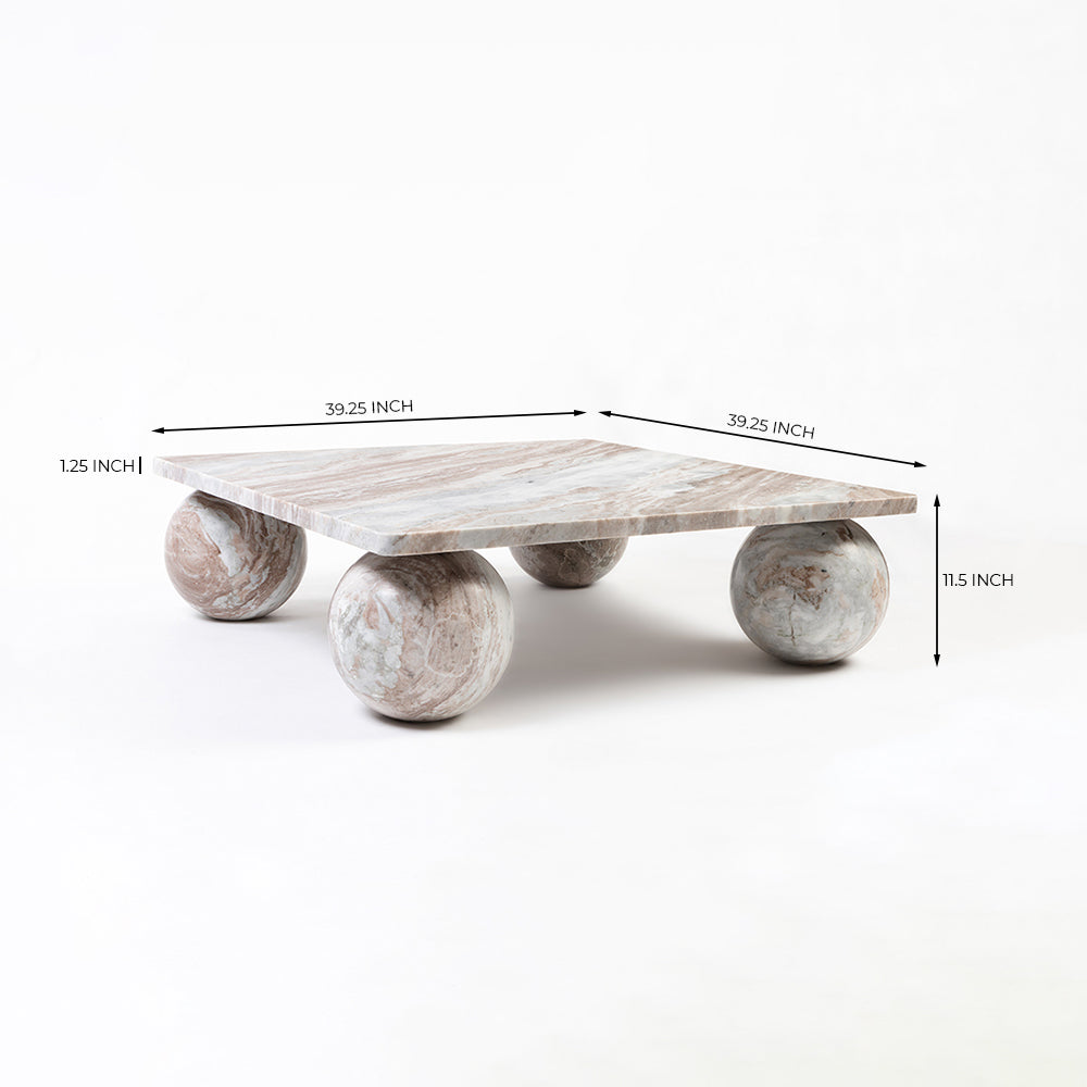 Franc Square Sawar Marble Coffee Table