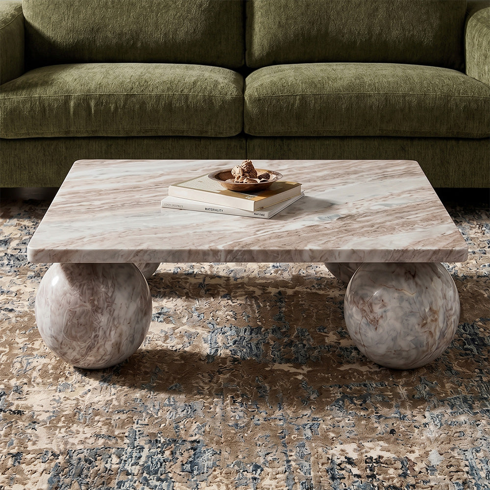 Franc Square Sawar Marble Coffee Table