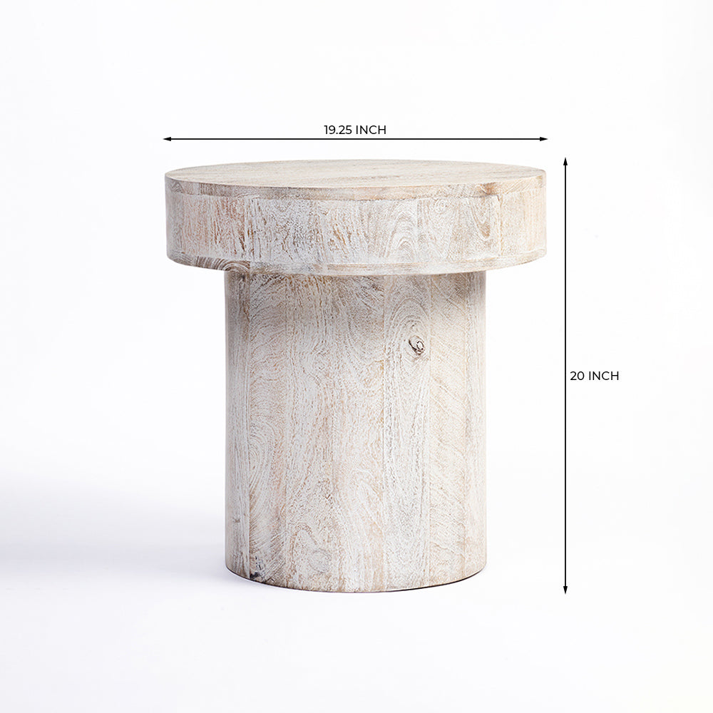 Rex Mango Wood Round Coffee Table - Small