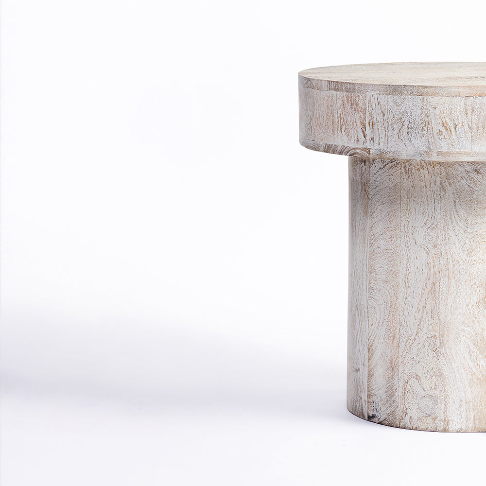 Rex Mango Wood Round Coffee Table - Small
