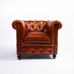 Phoebe Full Leather 1 Seater Sofa