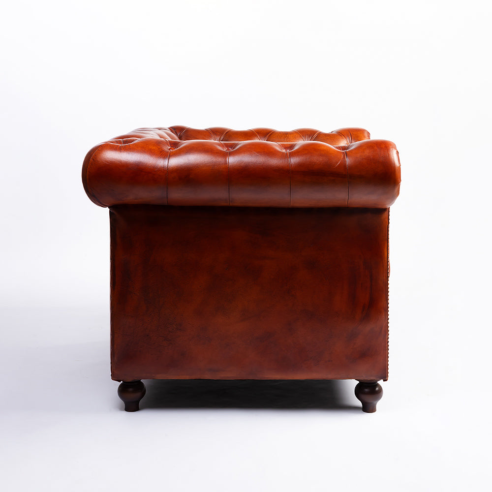 Phoebe Full Leather 1 Seater Sofa