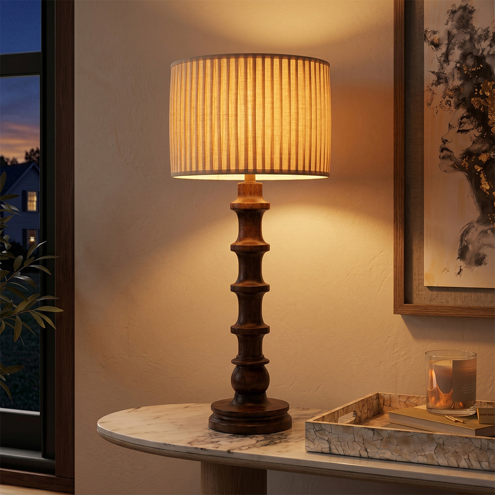 Orla Mango Wood Table Lamp