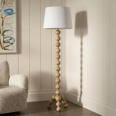 Molella Mango Wood Floor Lamp