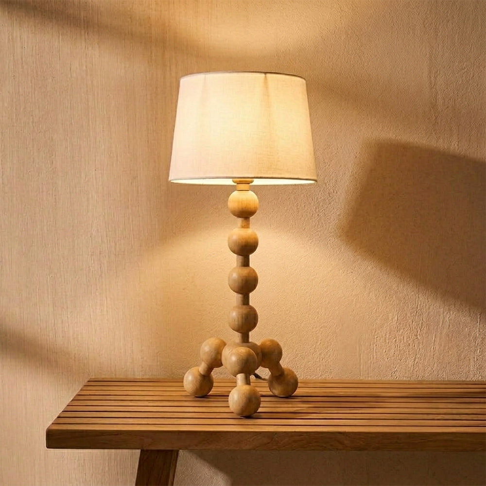 Neve Mango Wood Table Lamp