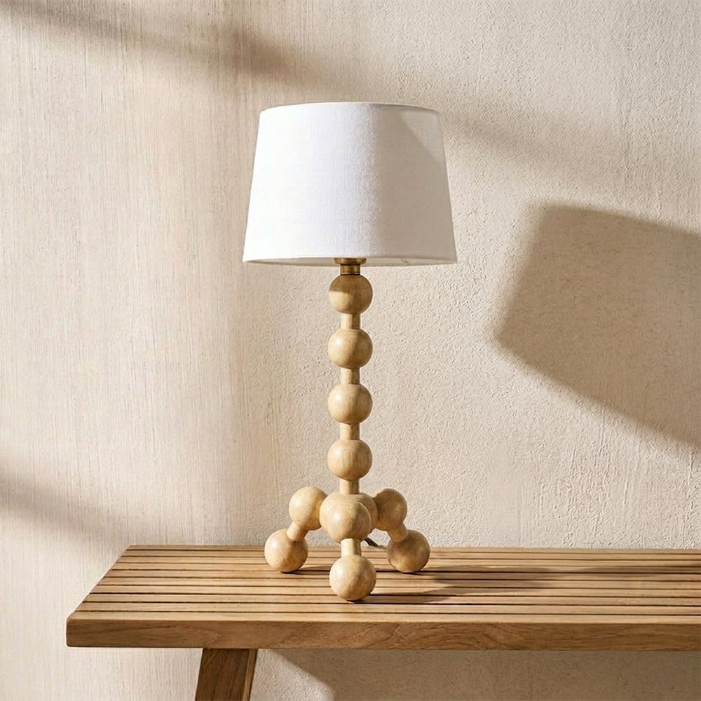 Neve Mango Wood Table Lamp