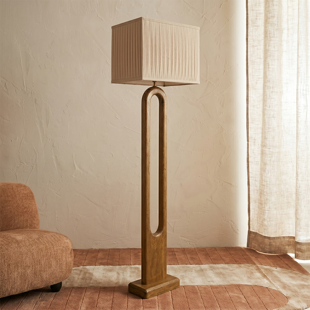 Dane Mango Wood Floor Lamp