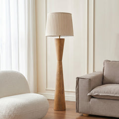 Reed Mango Wood Floor Lamp