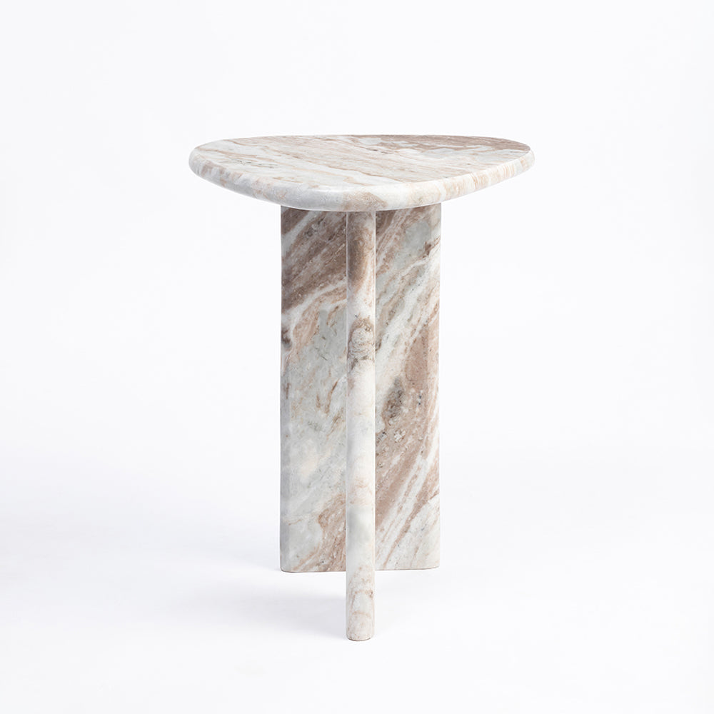 Lyric Sawar Marble Side Table