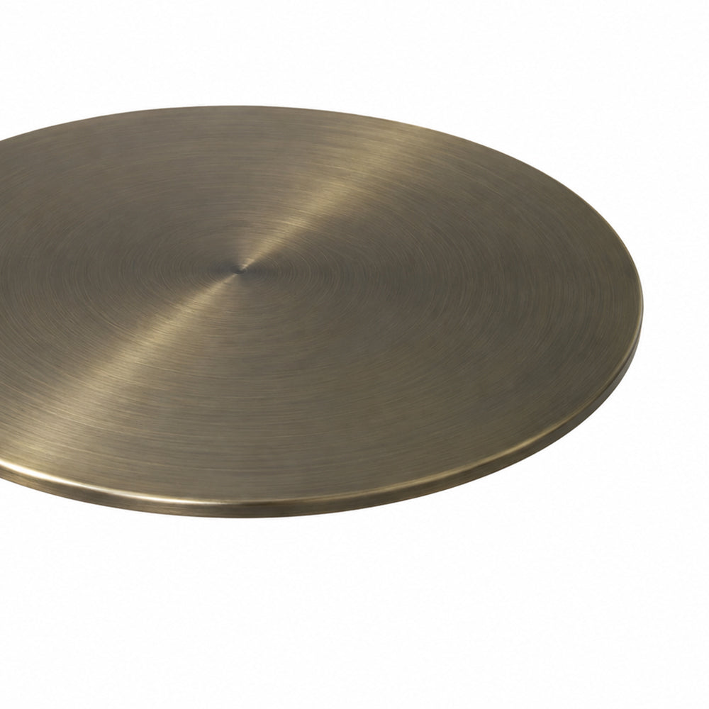 Fenn Iron Drink Table with Marble