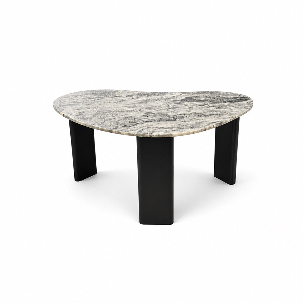 Thrice Wood Coffee Table with Marble
