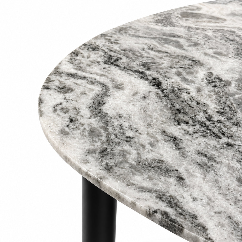 Thrice Wood Coffee Table with Marble