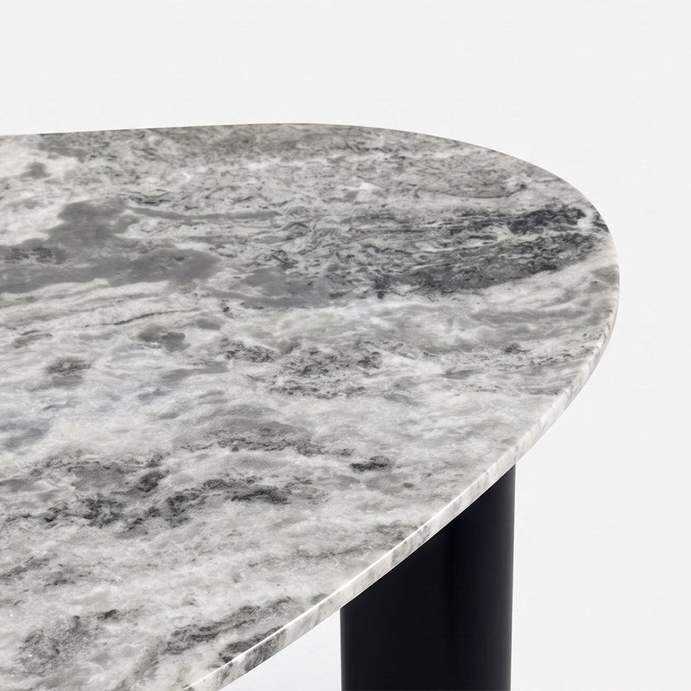 Thrice Wood Coffee Table with Marble