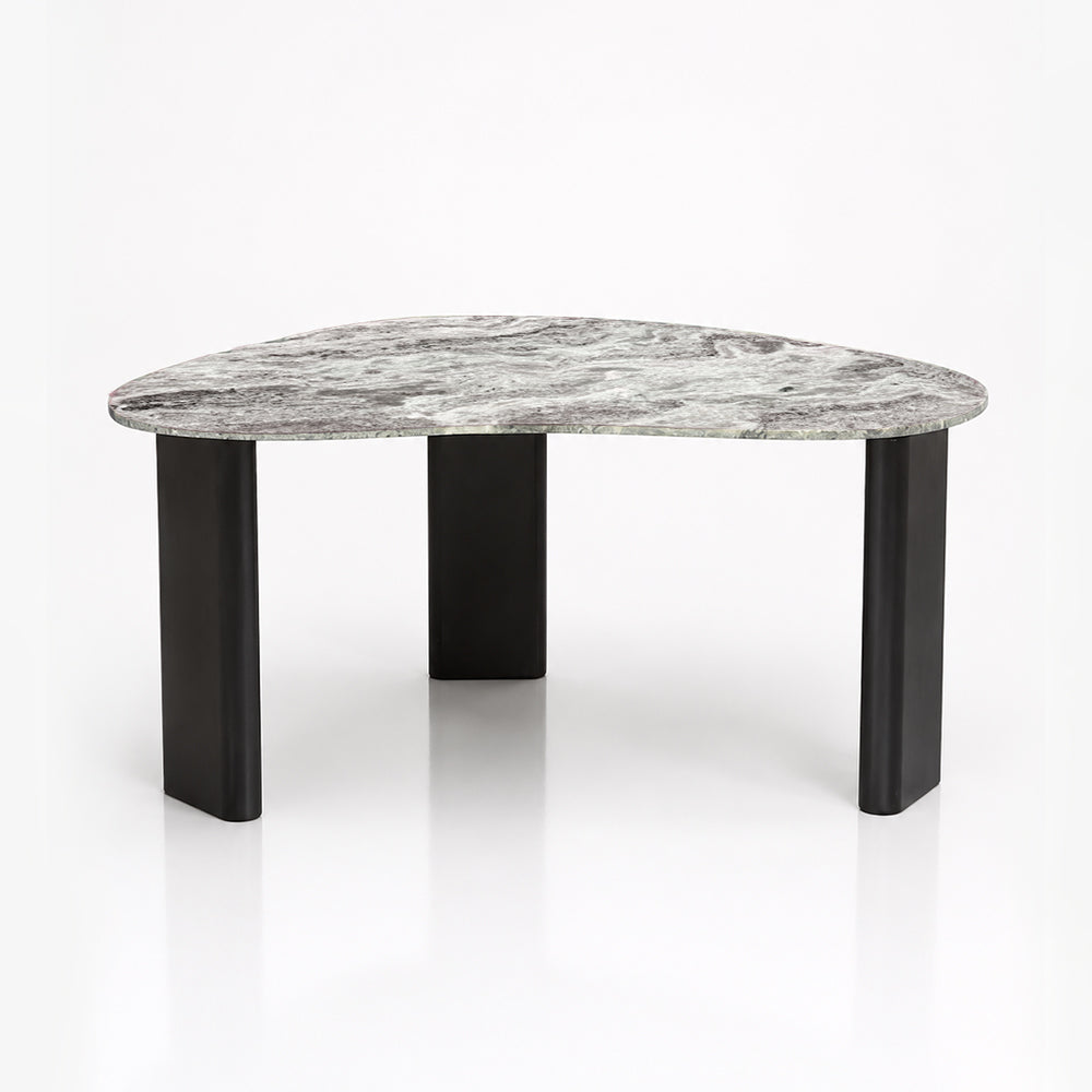 Thrice Wood Coffee Table with Marble