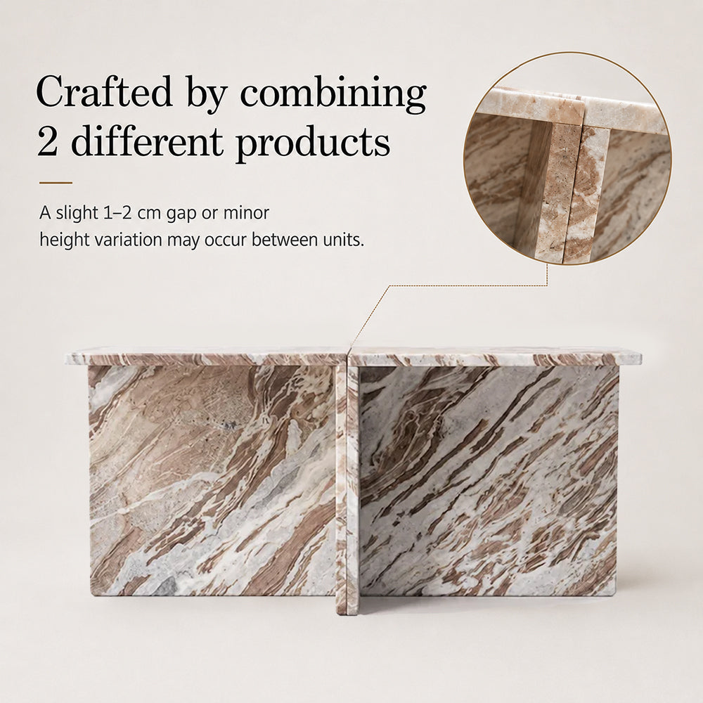 Faris Sawar Marble Coffee Table Set of 2