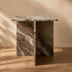 Gaia Sawar Marble Side Table