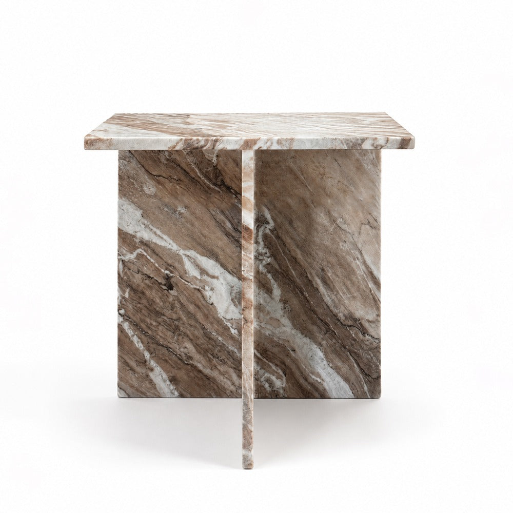 Gaia Sawar Marble Side Table