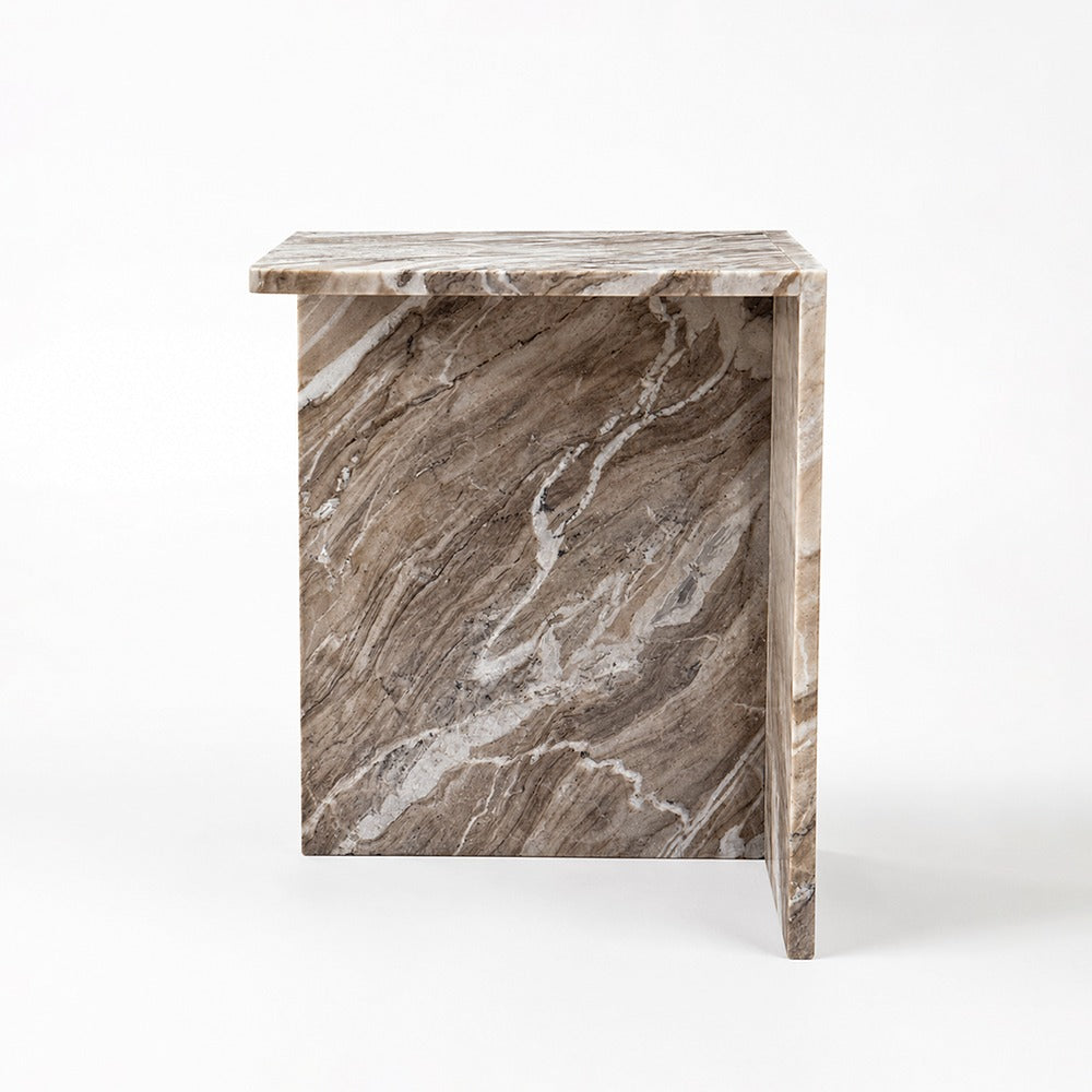 Gaia Sawar Marble Side Table