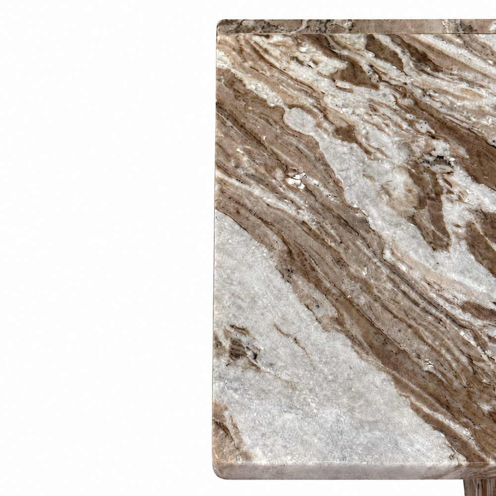 Gaia Sawar Marble Side Table