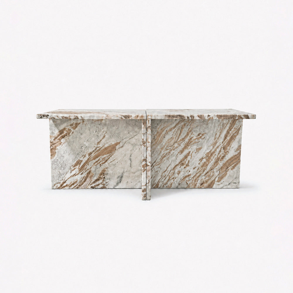 Faris Sawar Marble Coffee Table Set of 2