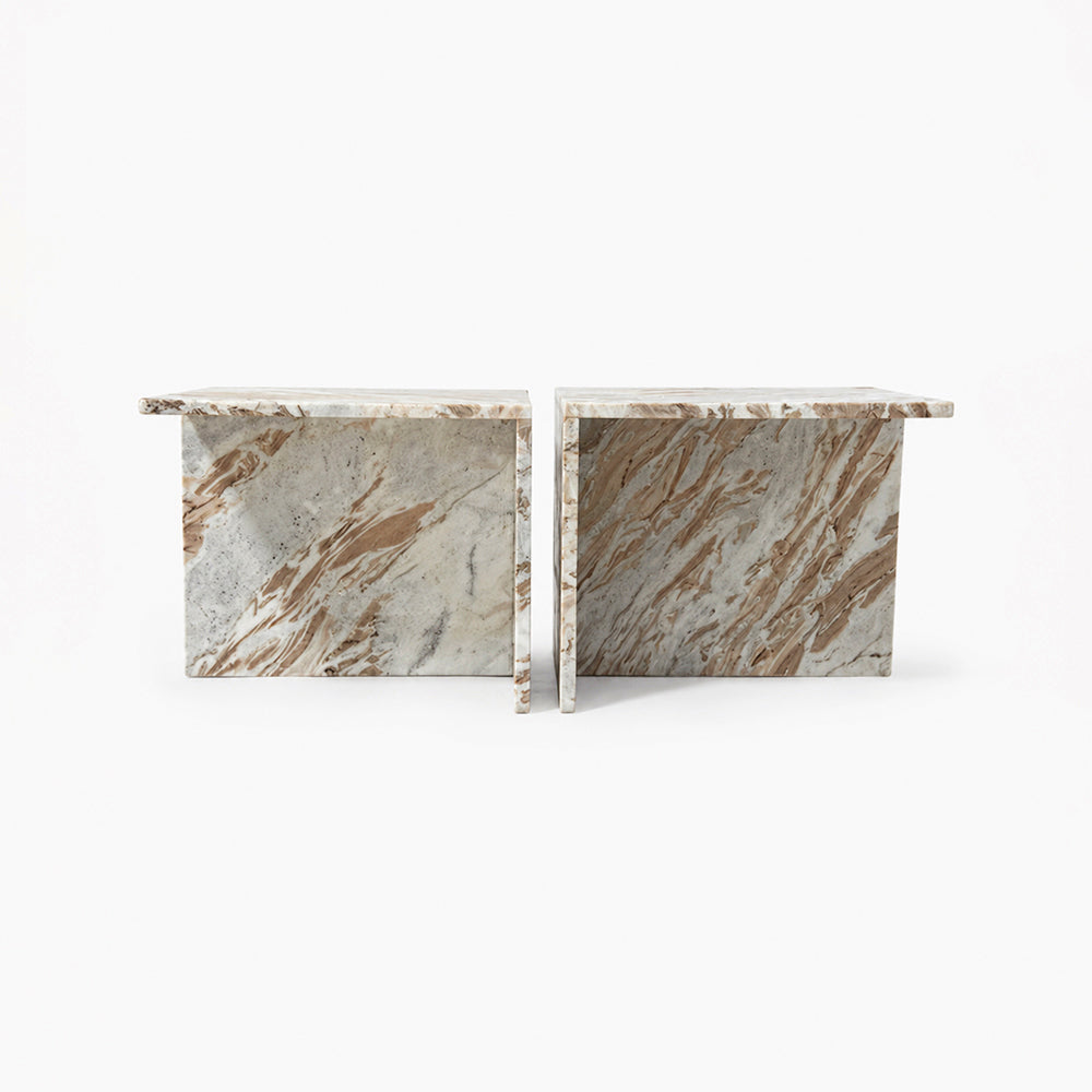 Faris Sawar Marble Coffee Table Set of 2