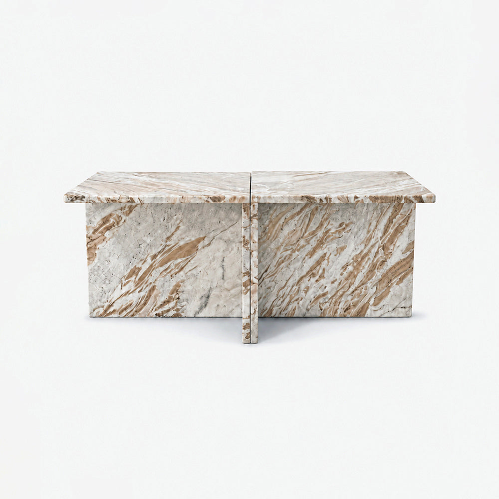 Faris Sawar Marble Coffee Table Set of 2