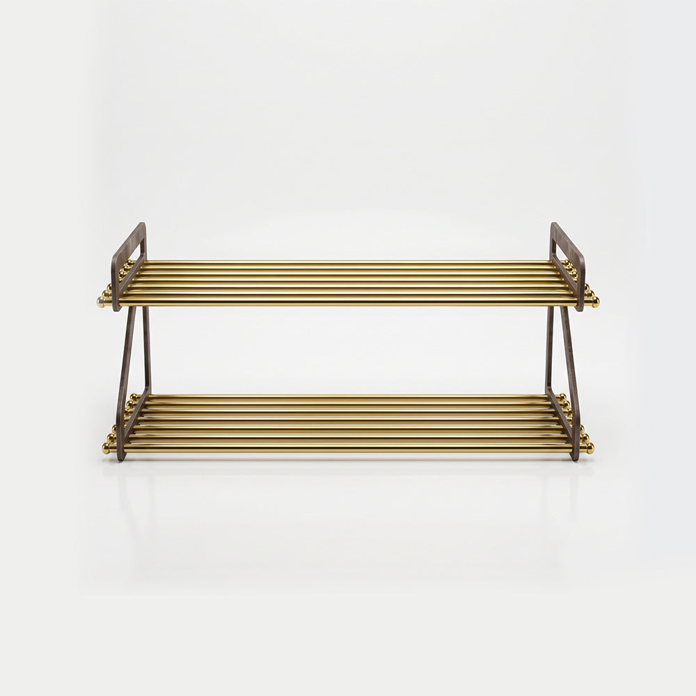 Jaro Mud Grey Metal Shoe Rack