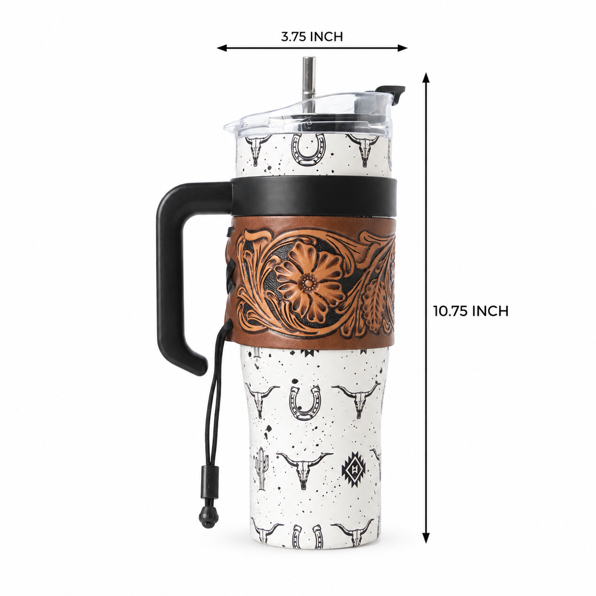 Wide Wyoming Tumbler In White