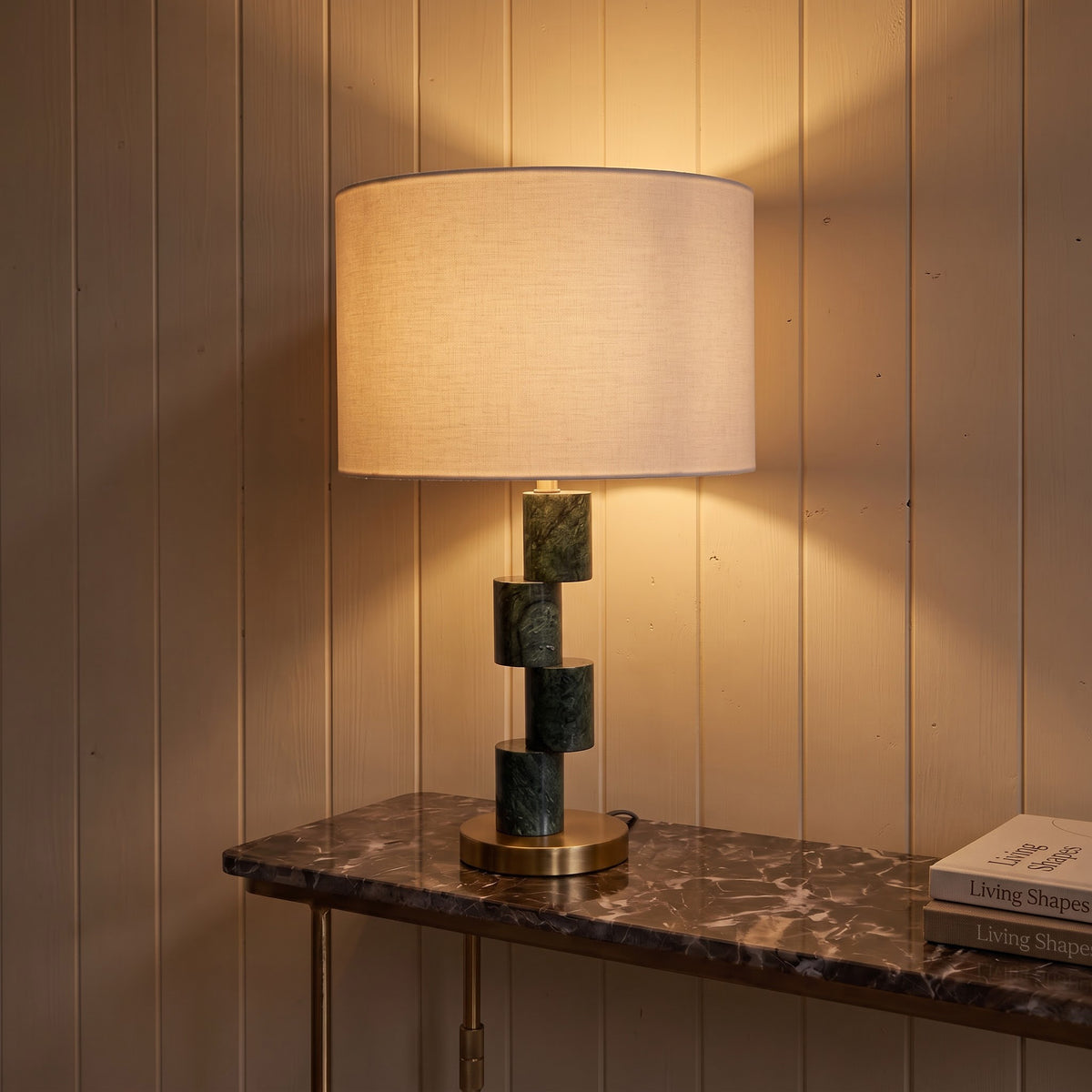Atlas Marble Table Lamp with Metal