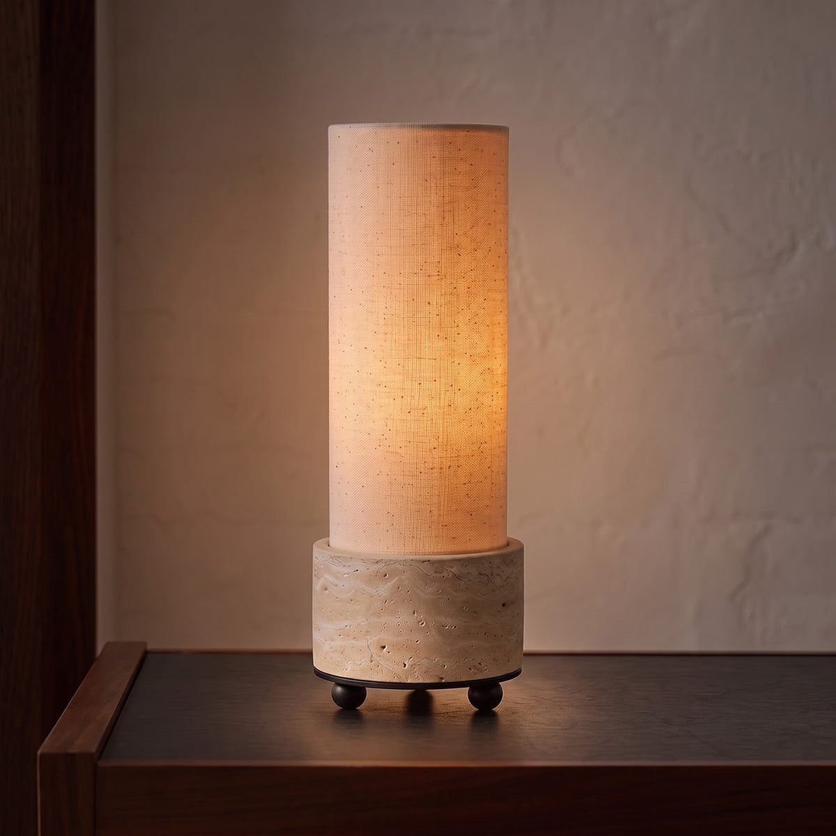 Wynn Marble Table Lamp with Metal
