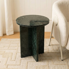 Emerald Marble Side Table