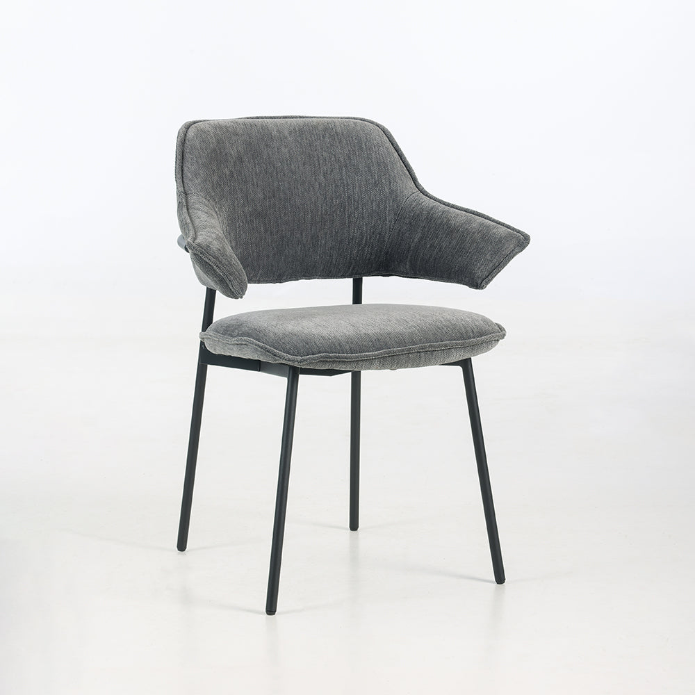 Colton Fabric Dining Chair with Metal Legs