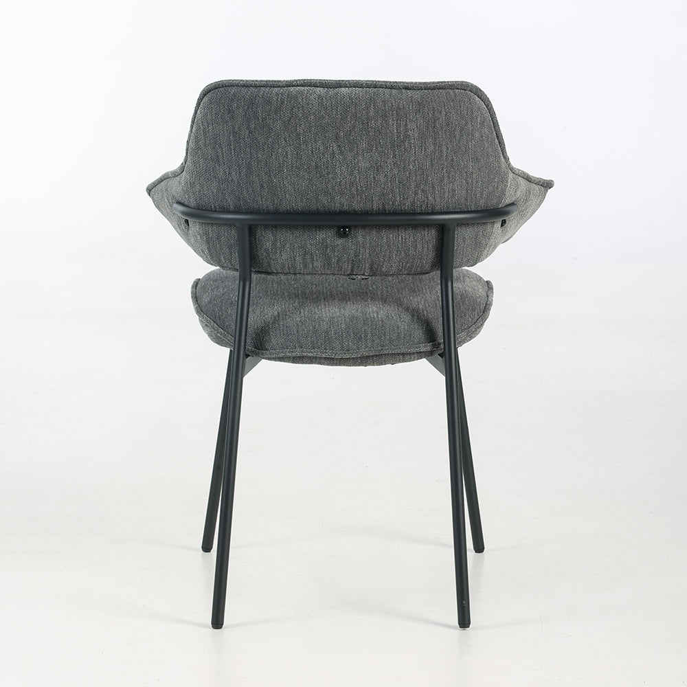Colton Fabric Dining Chair with Metal Legs