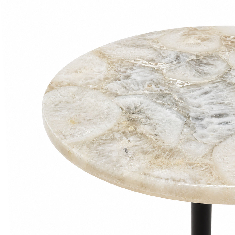 Soleil Agate Marble Side Table