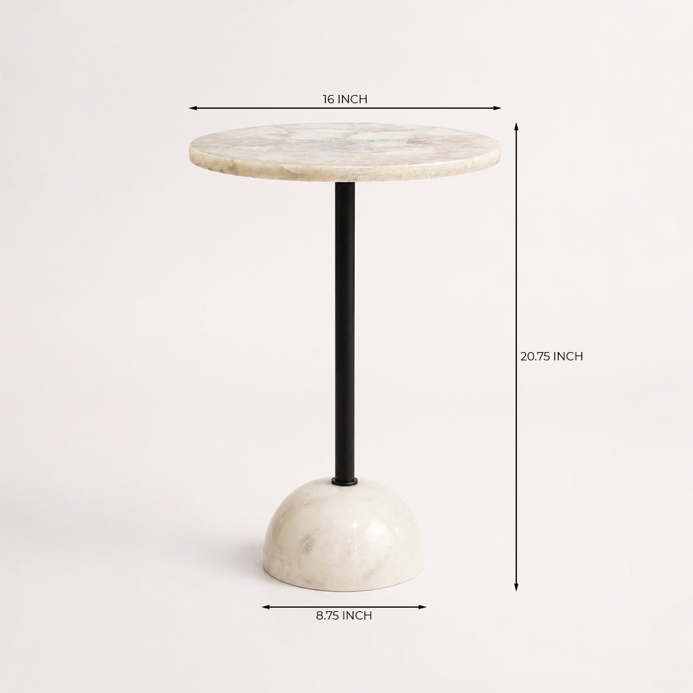 Soleil Agate Marble Side Table