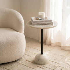 Soleil Agate Marble Side Table