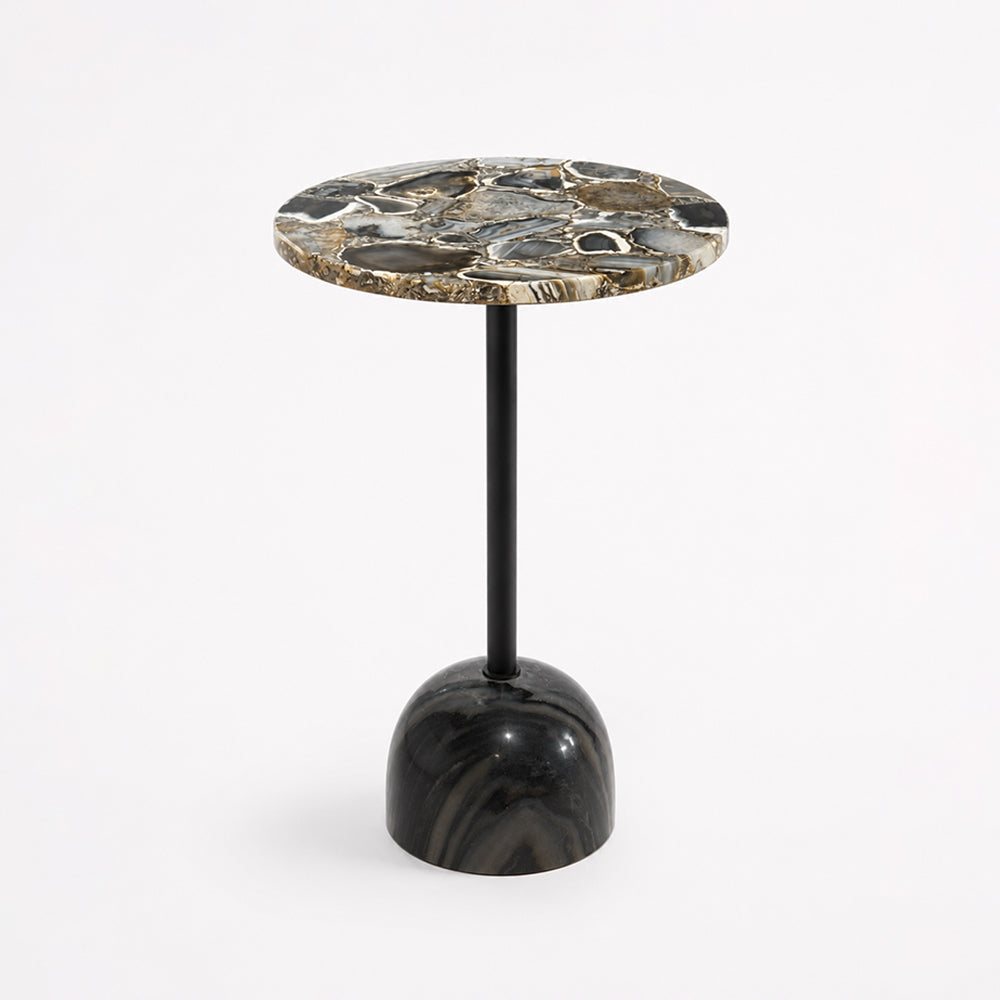 Talia Agate Marble Side Table