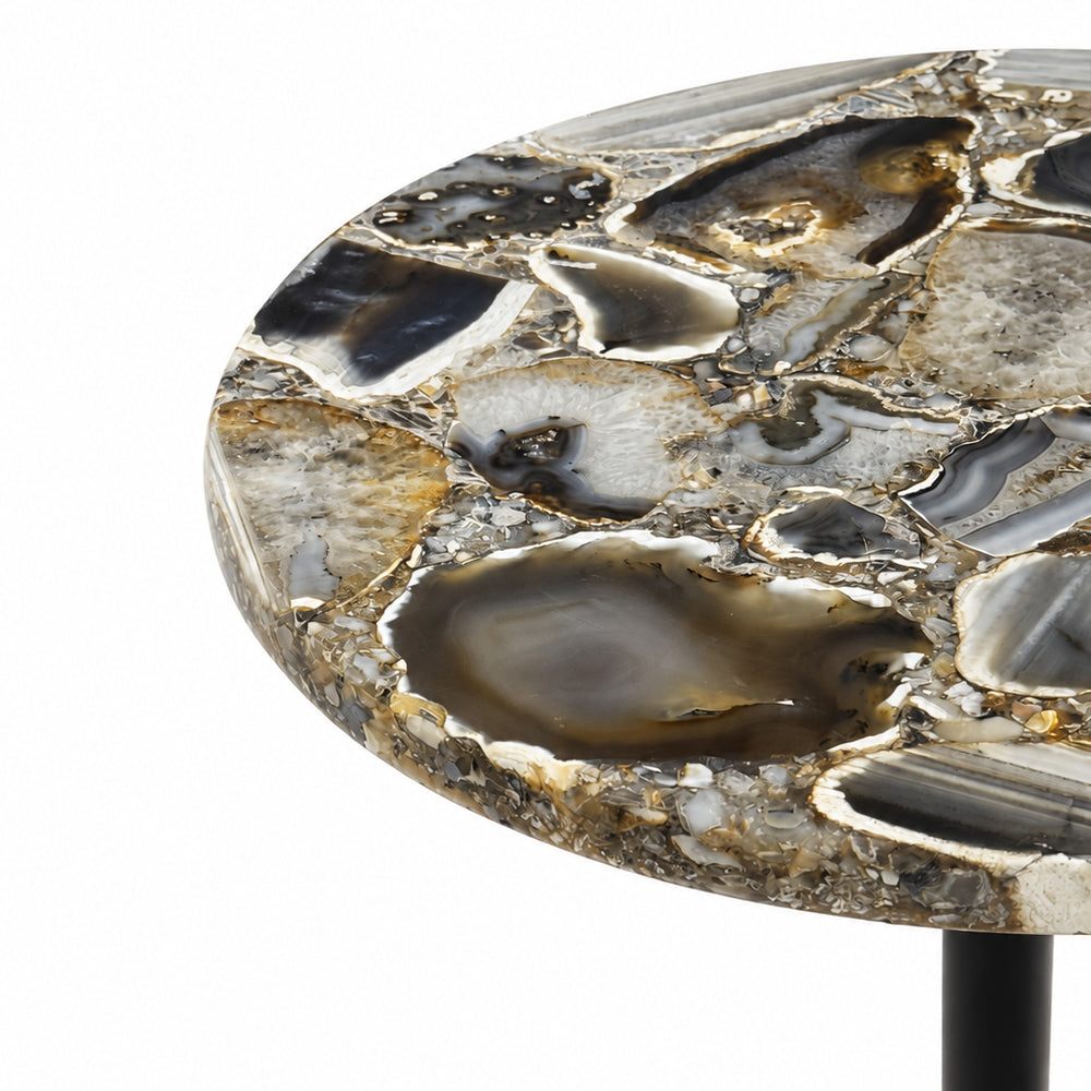 Talia Agate Marble Side Table