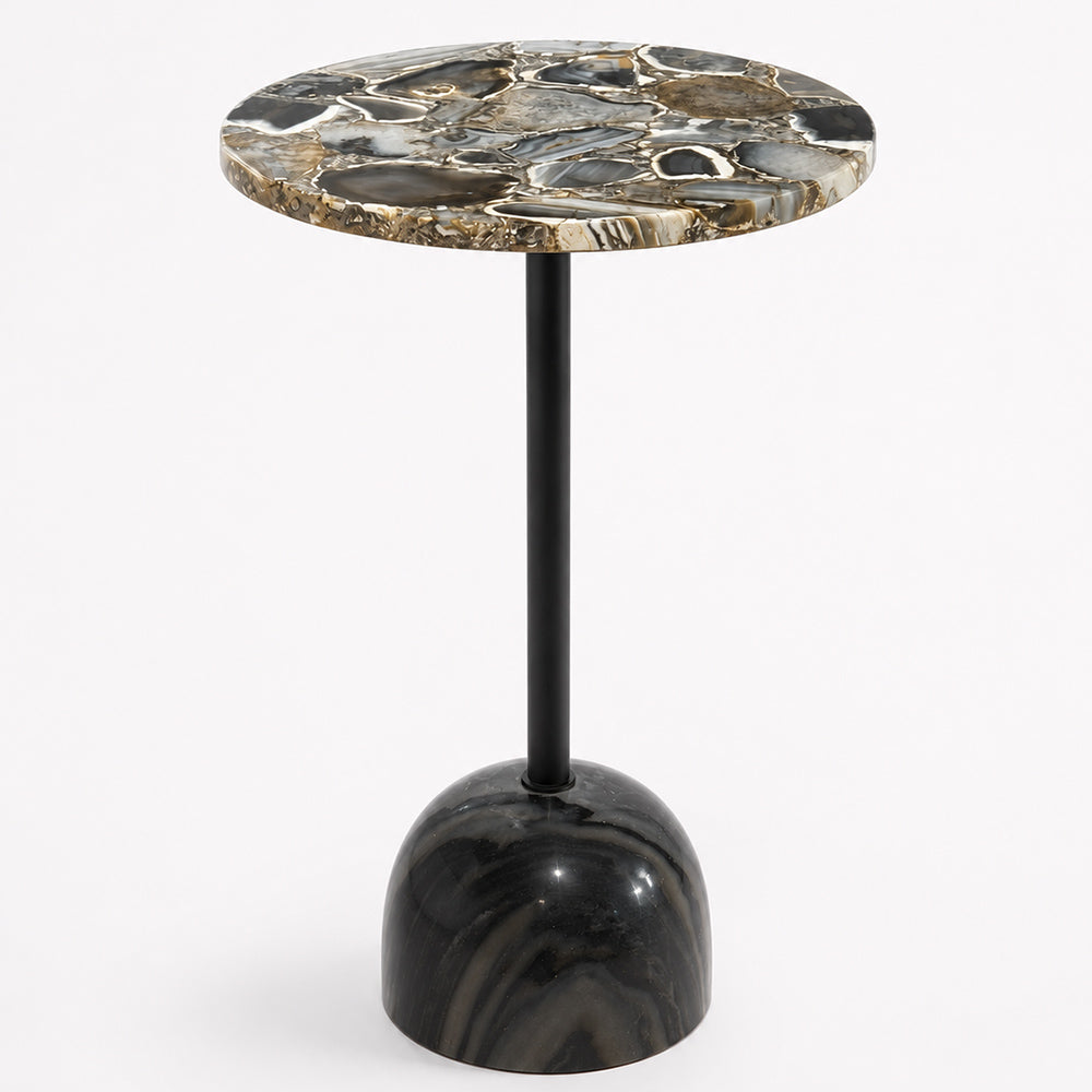 Talia Agate Marble Side Table