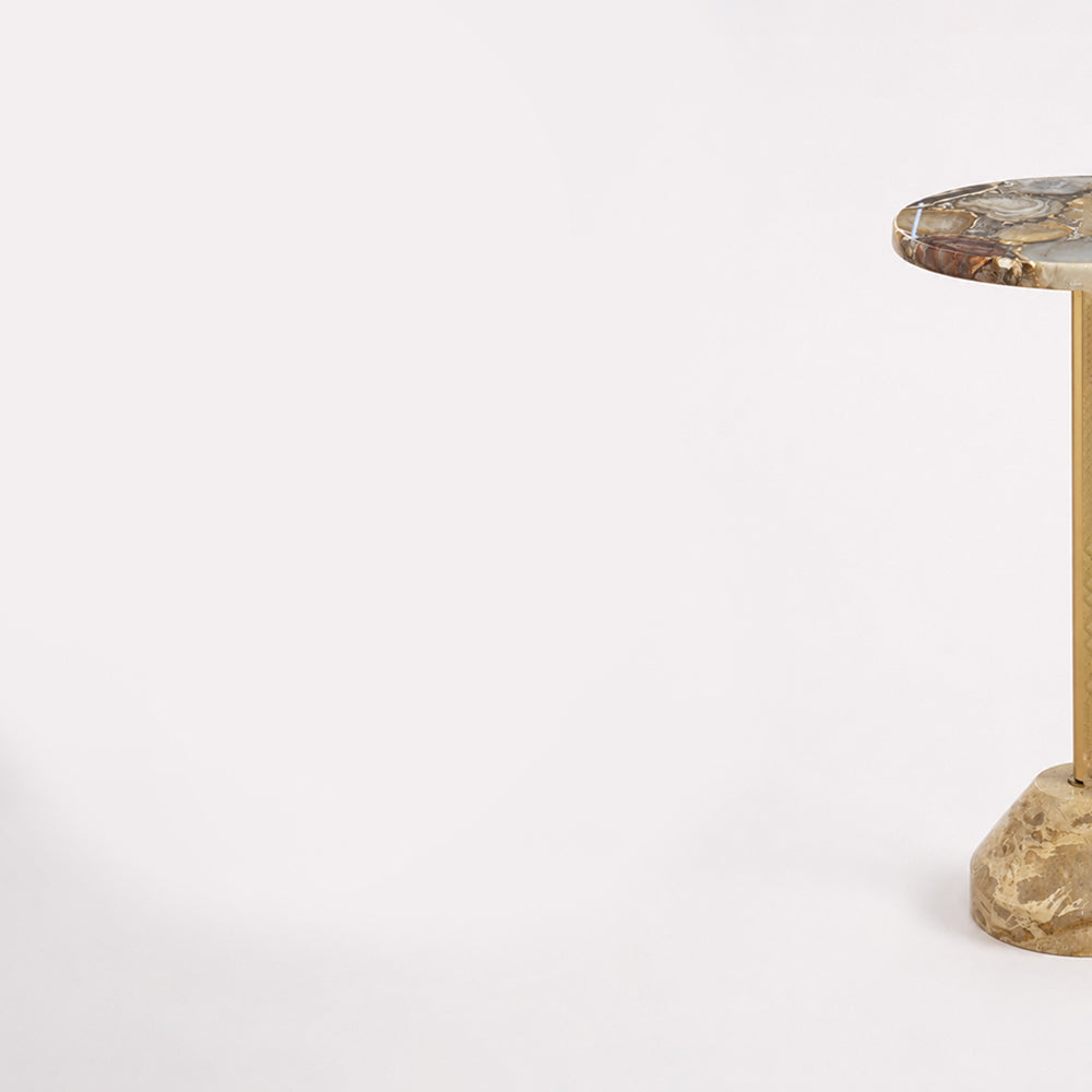 Brinley Agate Marble Side Table