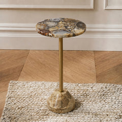 Brinley Agate Marble Side Table