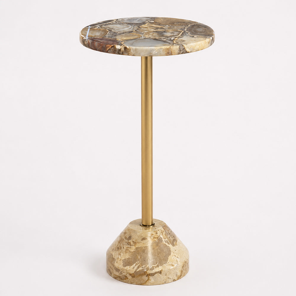 Brinley Agate Marble Side Table