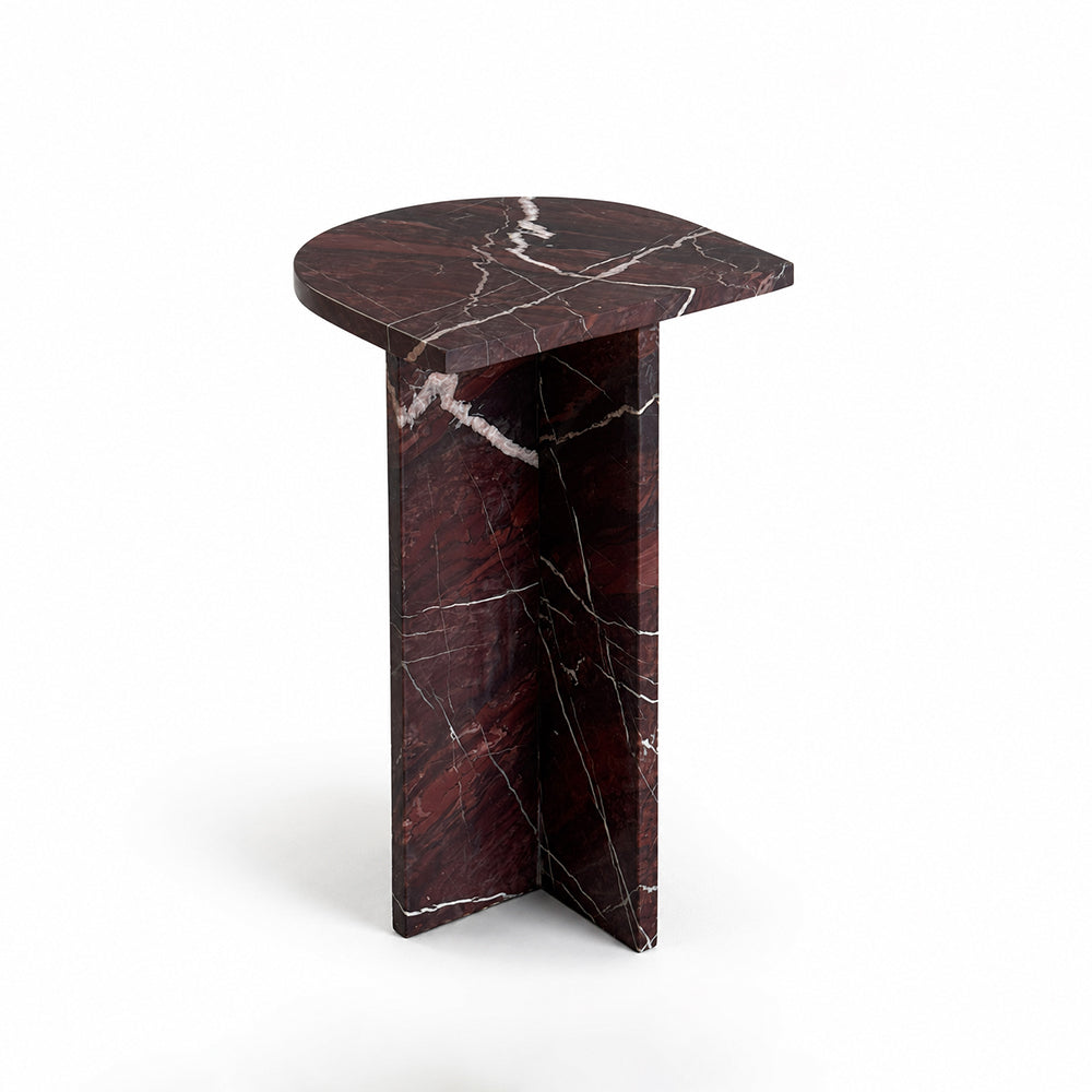 Maroon Vein Accent Table
