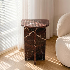 Maroon Vein Accent Table
