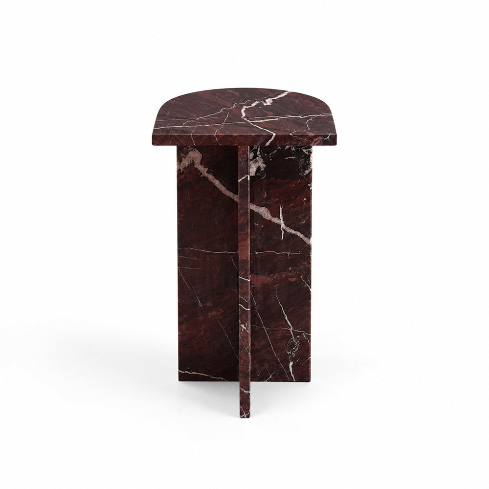 Maroon Vein Accent Table