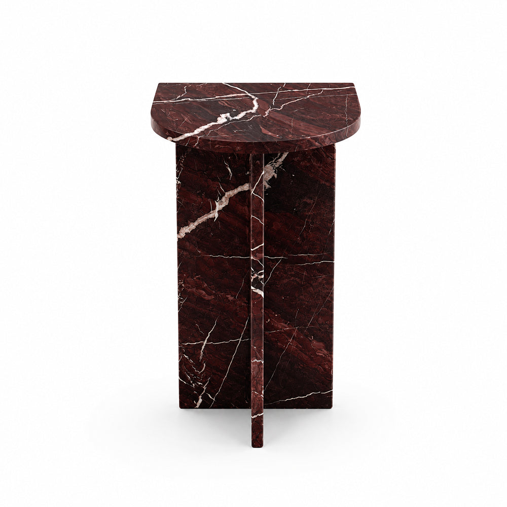 Maroon Vein Accent Table