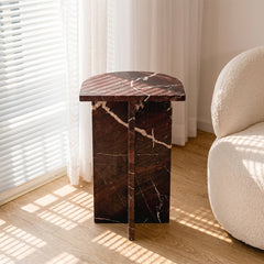 Maroon Vein Accent Table