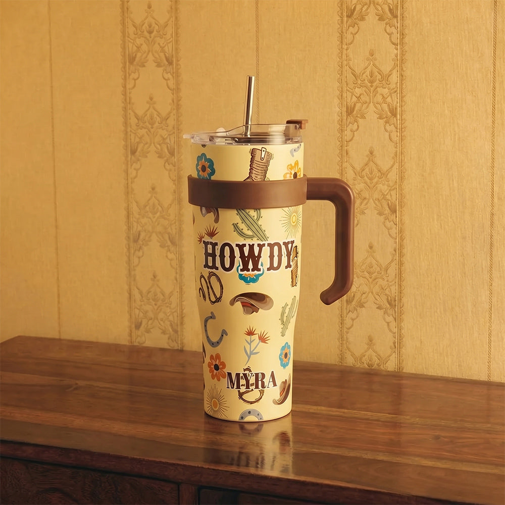 Wide Wyoming Tumbler In Yellow