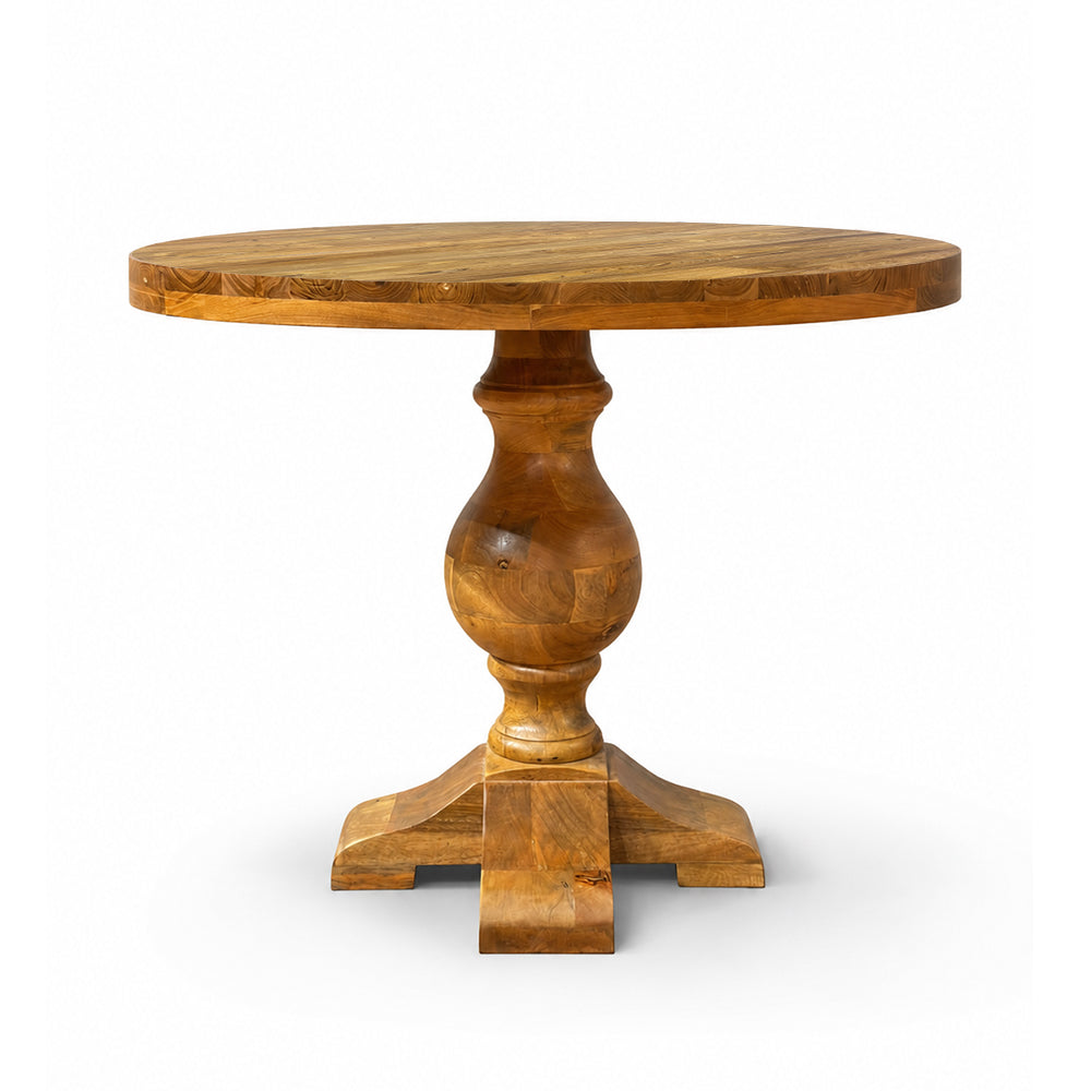 Arden 4 Seater Round Teak Wood Dining Table