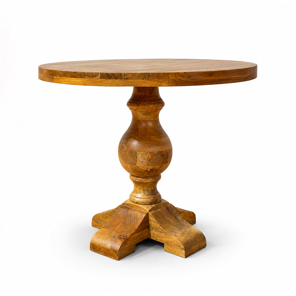 Arden 4 Seater Round Teak Wood Dining Table